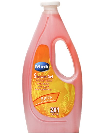 Buy Mink Shower Gel &Shampoo With Spicy 1400Ml in Egypt