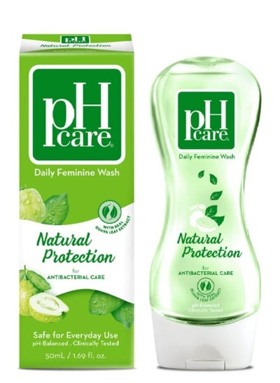 Buy PH Care Feminine Wash Natural Protection 50 ml in UAE