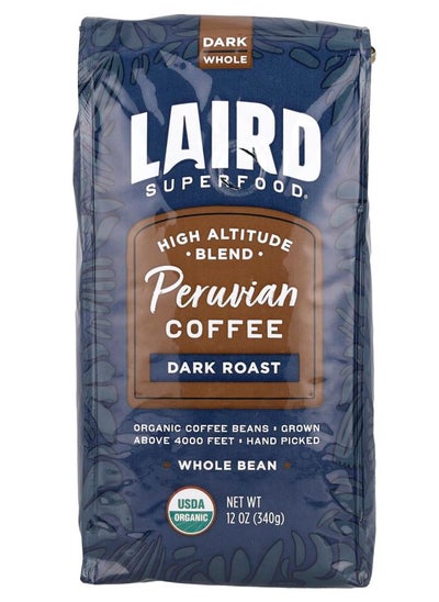 Buy Peruvian Coffee Whole Bean Dark 12 oz (340 g) in UAE