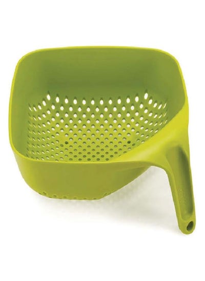 Buy Square Colander Stackable With Easy Pour Corners And Vertical Handle Green Medium 40088 in Saudi Arabia