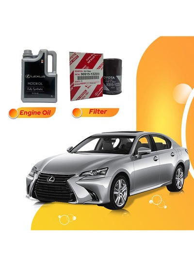 اشتري Gs350 6 Liters 5W40 Lexus Oil And Original Filter في الامارات