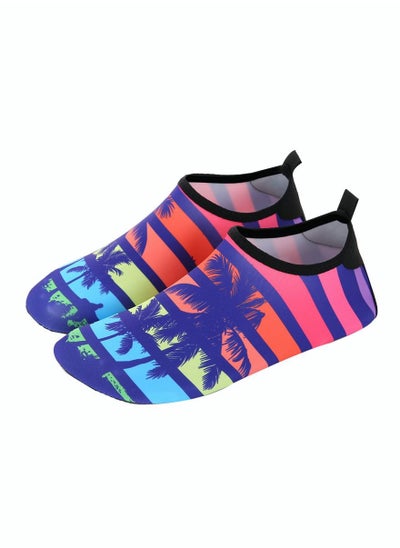 Buy Water Shoes Beach Socks For Women Barefoot Aqua Socks Quick-Dry Non-Slip Swim Shoes For Beach Swimming Pool Water Park in Saudi Arabia