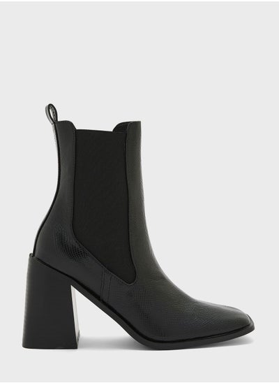 Buy Ocean Square Toe Ankle Boots in Saudi Arabia