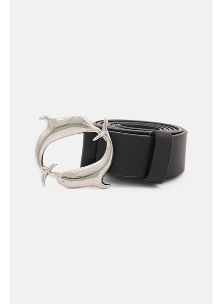 اشتري Women Synthetic Belt, Black في السعودية