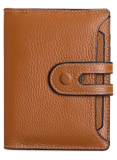 اشتري Women Leather Wallets Large Capacity RFID Blocking Card Holder Zipper Coin Pocket Ladies Purses في الامارات