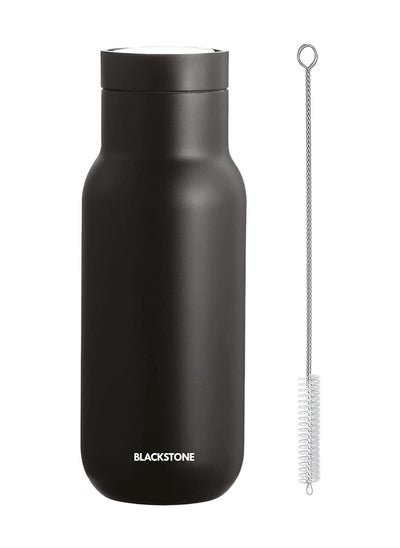 اشتري Vacuum Double walled Stainless Steel Water Bottle Matt Finish with Cleaning Brush B002 - 350 ML في الامارات