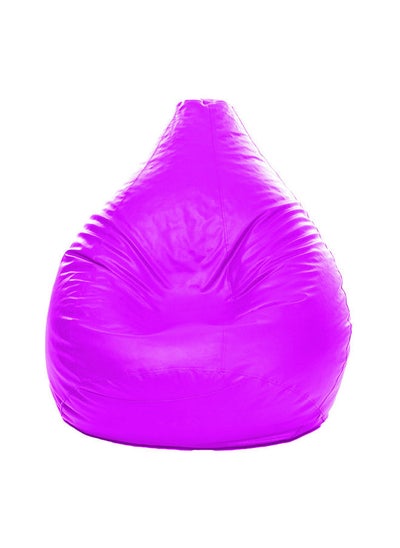 Buy 3XL Faux Leather Multi-Purpose Bean Bag With Polystyrene Filling Lavender in UAE