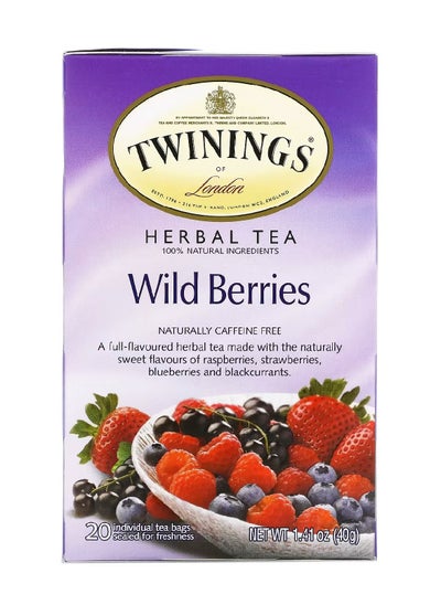 Buy Wild Berries, Caffeine Free, 20 Tea Bags in Saudi Arabia