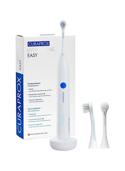 Buy Curaprox Hydrosonic Easy Toothbrush - Curaprox Electric Toothbrush for Adults with 3 Cleaning Levels. in UAE