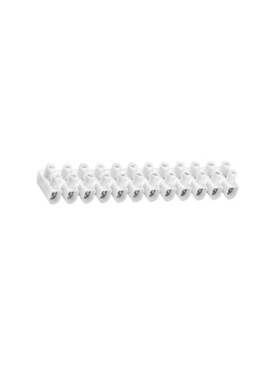 Buy Electro Terminal Wire Connector Strip 10 Position Screw on Terminal Block, NF CE EAC RoHS Standard Cable Connectors, EKL WEISS Seiries Made in Austria (1.5-6mm Single Strip) in UAE