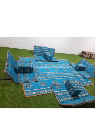 Buy 9-Piece Heritage Floor Set for Recreation, Road Trip and Garden 9-Piece High Quality Easy Wear and Storage in Saudi Arabia