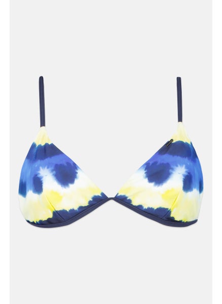 اشتري Women Padded Tie Dye Bikini Top, Navy Combo في الامارات