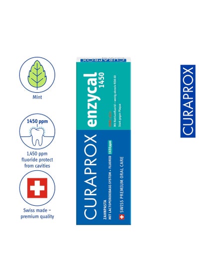 Buy Curaprox Toothpaste  Enzycal 1450, 75 ml in Saudi Arabia