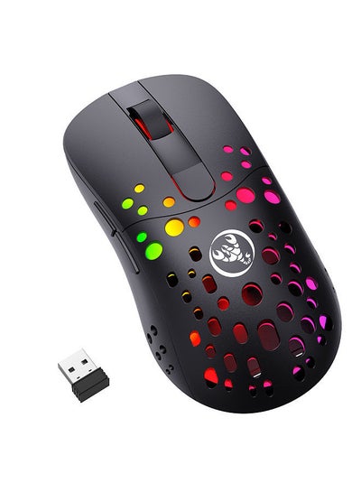 Buy T100 Type-C Wired & 2.4G Wireless 10000DPI Programmable RGB Backlit Mouse 6 Adjustable DPI Levels 4 Adjustable Polling Rate in Saudi Arabia