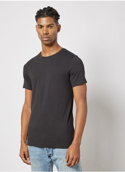 Buy Crew Neck T-Shirt (Pack of 2) in Saudi Arabia