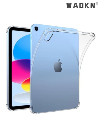 اشتري Clear Case for iPad 10th Generation 2022, Slim Lightweight Transparent Soft Cover for iPad 10.9 Inch في الامارات