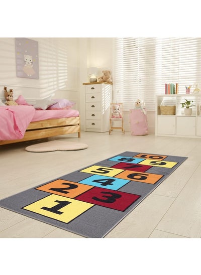 Buy Children'S Collection Garden Rug 2 Ft 7 In X 6 Ft Gray Multi in UAE