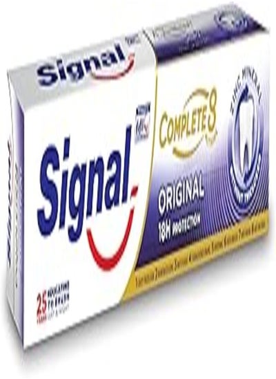 اشتري Signal Complete 8 Original with Zinc Mineral without Triclosan for 18H Protection Toothpaste 75ml في مصر