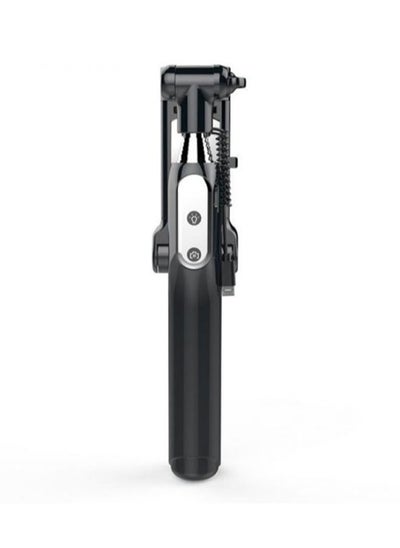 Buy Monopod Selfie Stick With Wireless Bluetooth Fill Light Black in UAE