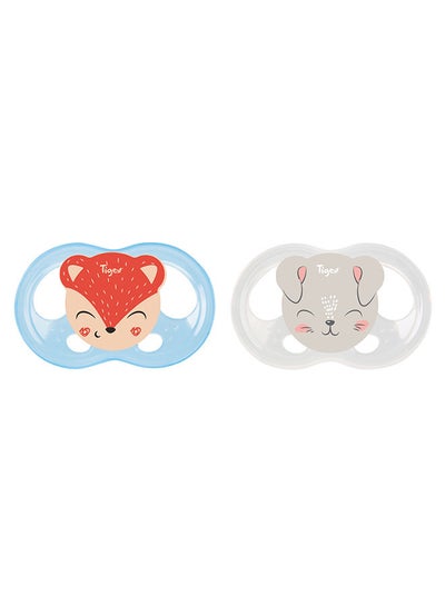 Buy Silicone Pacifiers Soft Touch 6 month plus, set of 2 in UAE