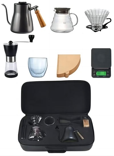 Buy V60- Handmade Coffee Set, 7-Piece Drip Coffee Machine Storage Set, Comes With Travel Handmade Coffee Machine Gift Box, in Saudi Arabia