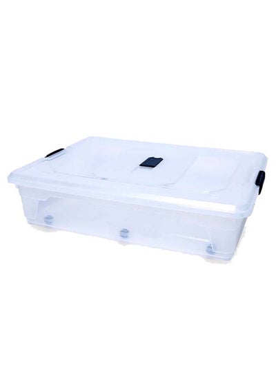 اشتري Under Bed Storage Box, Clear - 55 L في الامارات