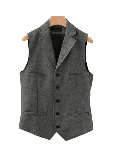 اشتري New Fashionable Herringbone Patterned Suit Vest في السعودية