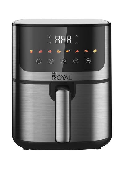 اشتري ROYAL Air Fryer Digital RA-AFD4718 |  1400W With BS Plug | Digital Control | Built-In Menu (Black/Gray) في السعودية