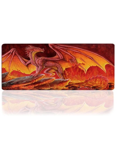 Buy Dragon - Stitched Edges Anti-slip rubber base - Optimized for all mouse sensitivities and sensors - speedy mouse movements Gaming Mouse Pad Size -(70X30 CM) in Egypt