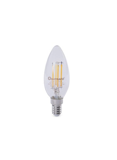 Buy Oshtraco 3W E14 Led Candle Bulb Filament Dimmable 3000K 270Lumen - White in UAE