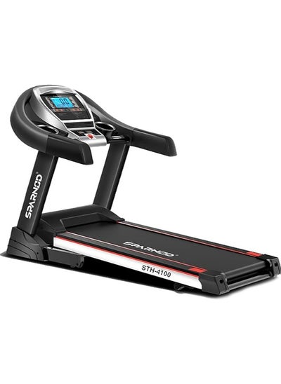 Buy STH-4100 4.5 HP Peak Automatic Foldable Motorized Running Indoor Treadmill for Home use, Black in Saudi Arabia