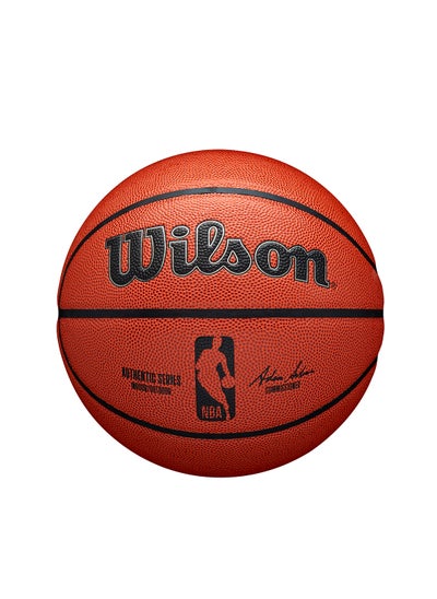 Buy NBA Authentic Indoor Outdoor Basketball - Size 7 for +12 years old and Adults - Brown in UAE