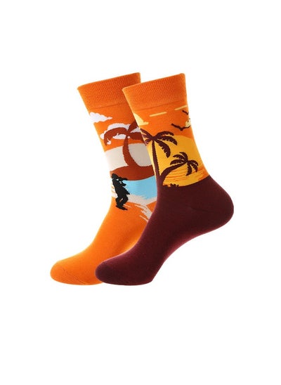 اشتري Unisex Absorb Sweat and Deodorize Socks 3 Pairs High Quality Socks One Size Fits All في الامارات