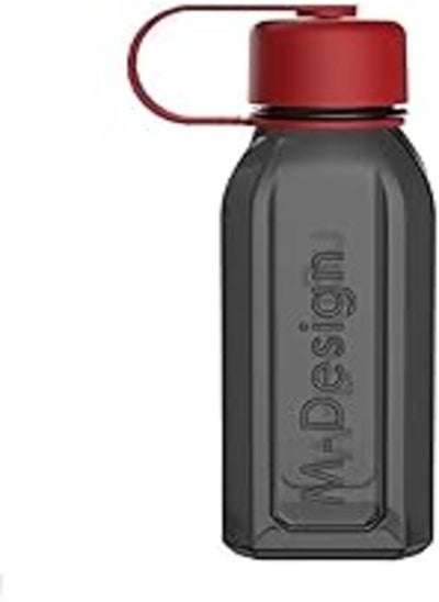 Buy M-Design Square Bottle with Strap - Black 500ml 75072 in Egypt