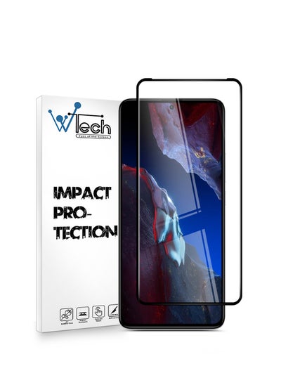 Buy Premium E2E Full Glue Full Cover Tempered Glass Screen Protector For Xiaomi Poco F5 Pro 5G 2023 Clear/Black in Saudi Arabia