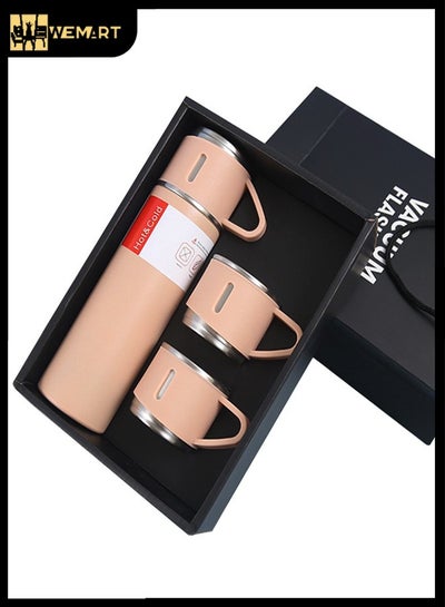 Buy Coffee Mug With Handle for Hot and Cold Drinks Pink Colour in Saudi Arabia