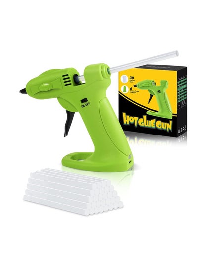 اشتري Cordless Hot Met Glue Gun - Mini Hot Glue Gun USB Rechargeable with 2600mAh Lithium Battery 30pcs Glue Sticks(7x140mm) for DIY Arts Crafts Gift Home Quick Repairs School Festival Decoration في الامارات