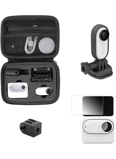 اشتري Case with Tripod Mount Adapter, Screen Protector,Protect Frame Case Compatible with Insta360 GO 3 Action Camera في الامارات