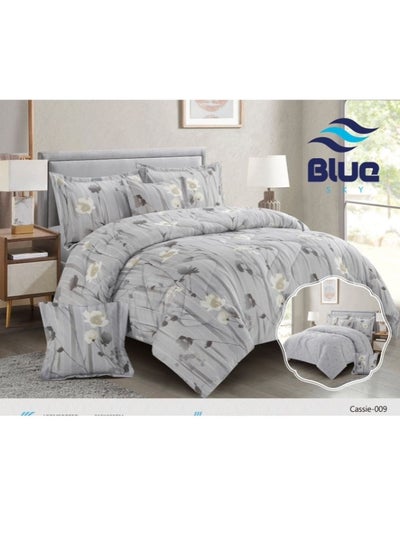 Buy Double Quilt Set, Two-Sided Mattress, Consisting of 6 Piece, Comforter 6 Piece, Microfiber, Comforter Size 230x250 cm in Saudi Arabia