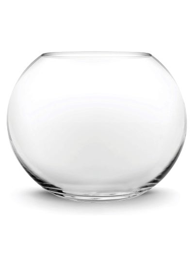 Buy Glass Bubble Bowl (H-9.5" W-11", Approx. 4 Gal.) Multiple Size Choices Vase Glass Round Bowl Terrarium Globe Flower Vase Centrepiece in Saudi Arabia