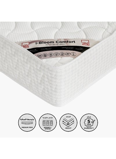 Buy iBloom Comfort Single Medium Firm Bonnell Spring Mattress 190 x 23 x 90 cm in UAE