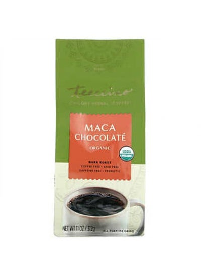 Buy Teeccino, Organic Chicory Herbal Coffee, Maca Chocolate, Dark Roast, Caffeine Free, 11 oz (312 g) in UAE