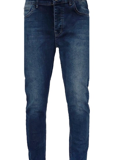Buy Men's dark blue Lycra jeans in Egypt