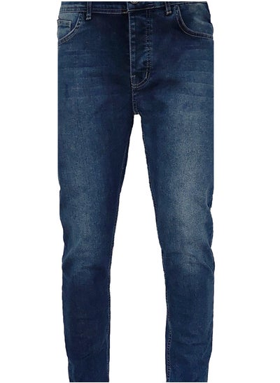 Buy Men's dark blue Lycra jeans in Egypt