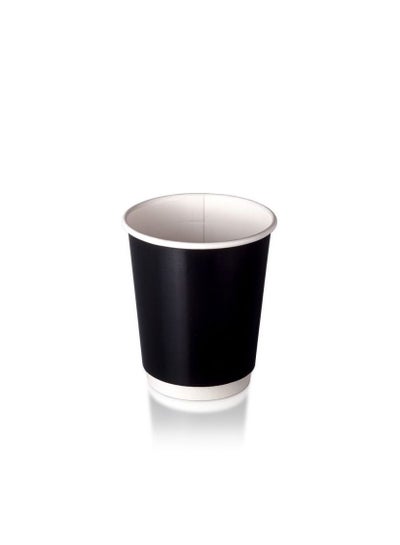 Buy Black Paper Cups 2 Layers 12 Oz / Number 25 Cups in Saudi Arabia
