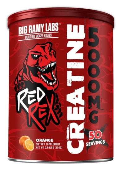 Buy RED REX CREATINE 5000MG ORANGE, 300G in UAE