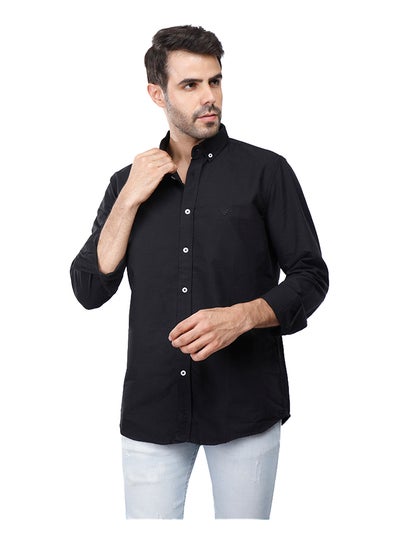 اشتري Coup Regular Fit Basic Shirt For Men Color Black في مصر