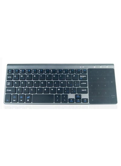 Buy Wireless Keyboard 2.4G Keyboard Lightweight Slim Touch Keyboard with Touchpad Android/Windows10/Scanning/Laptop/Tablet/Smart TV (Gray) in Saudi Arabia