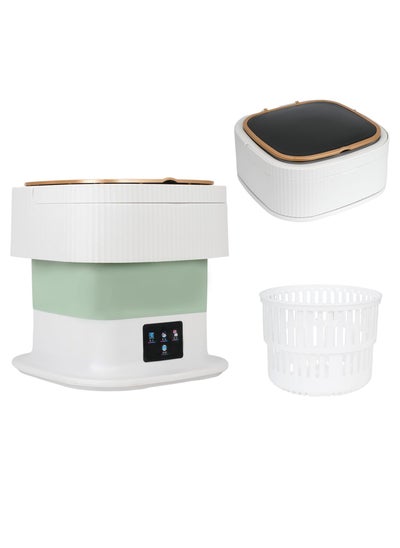 Buy Portable Washing Machine, 10L High Capacity Mini Foldable Washer with 3 Modes Deep Cleaning for Underwear, Socks, Baby Clothes and Small Items, Perfect for Home,Travel, Apartments. in UAE