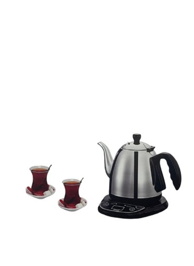 اشتري Arabic tea and coffee maker 1 liter Prepare brewed tea according to your mood within 10 minutes - Selection of tea boiling time with notification alarm for setting tea and sugar - Automatic shut-off f في السعودية